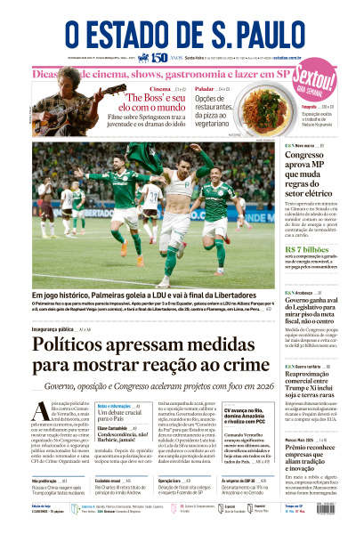 Estadão - Edição de 31 de Outubro de 2025
