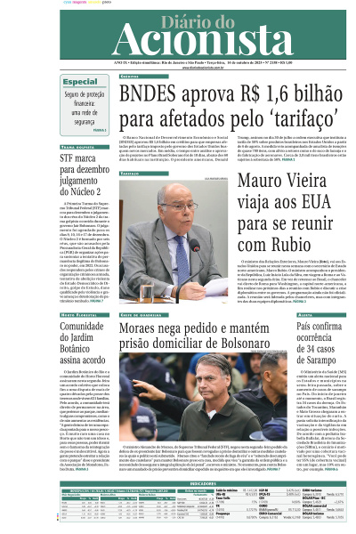 Diário do Acionista - 14 de outubro de 2025