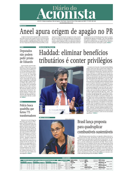 Diário do Acionista - 15 de outubro de 2025