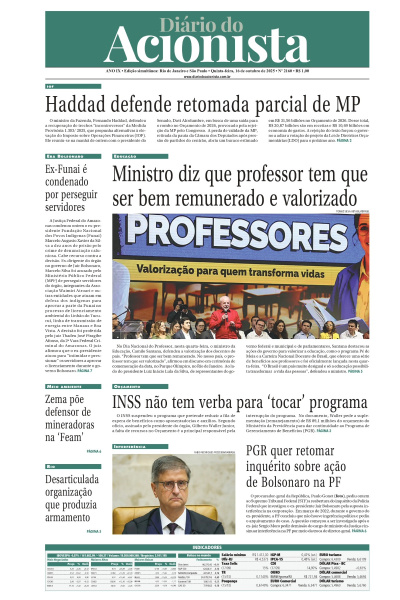 Diário do Acionista - 16 de outubro de 2025