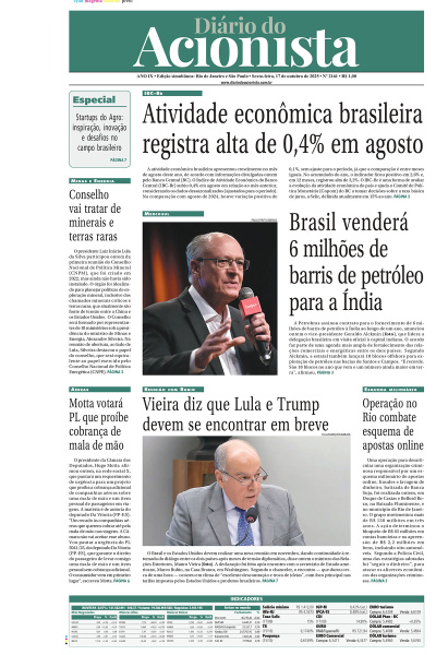 Diário do Acionista - 17 de outubro de 2025