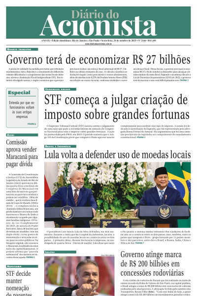 Diário do Acionista - 24 de outubro de 2025