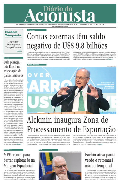 Diário do Acionista - 25 a 27 de outubro de 2025