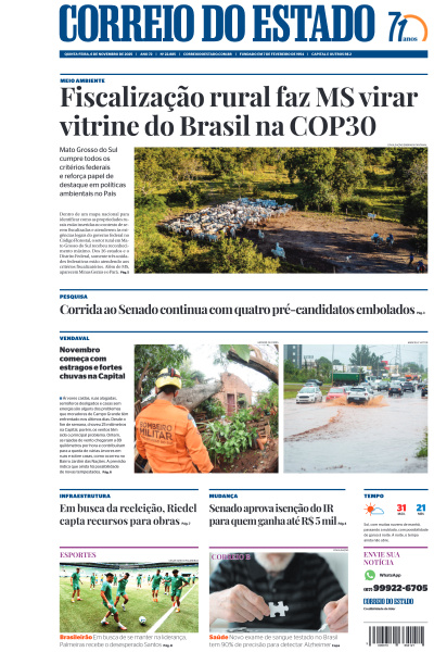 Correio do Estado - Edição de 06 de Novembro de 2025