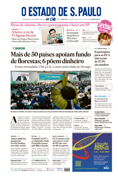 Estadão - Edição de 07 de Novembro de 2025