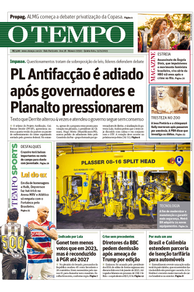 O TEMPO - Edição de 13 de Novembro de 2025