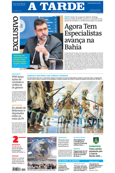 A TARDE - Edição de 14 de Novembro de 2025