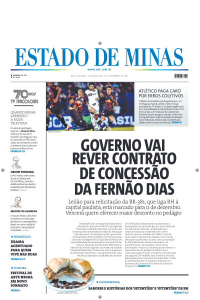 Estado de Minas - Edição de 17 de Novembro de 2025