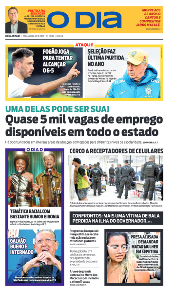 O DIA - Edição de 18 de Novembro de 2025