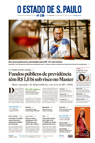 Estadão - Edição de 20 de Novembro de 2025