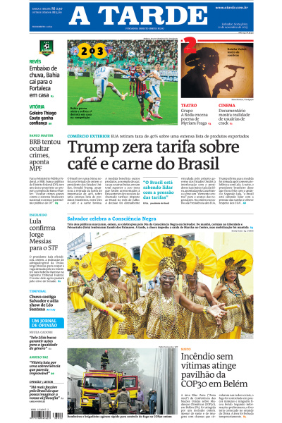 A TARDE - Edição de 21 de Novembro de 2025