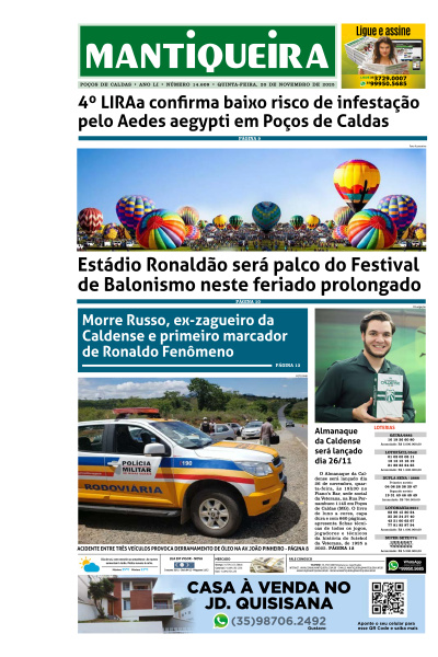 Mantiqueira - Edição de 21 de Novembro de 2025