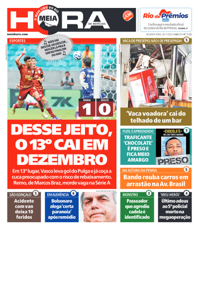 MEIA HORA - Edição de 24 de Novembro de 2025