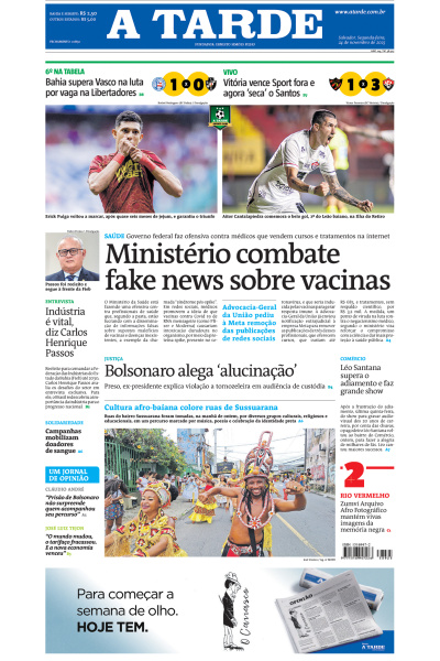 A TARDE - Edição de 24 de Novembro de 2025