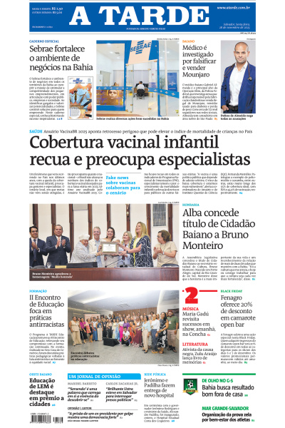 A TARDE - Edição de 28 de Novembro de 2025