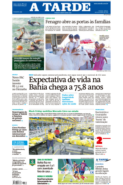 A TARDE - Edição de 29 de Novembro de 2025