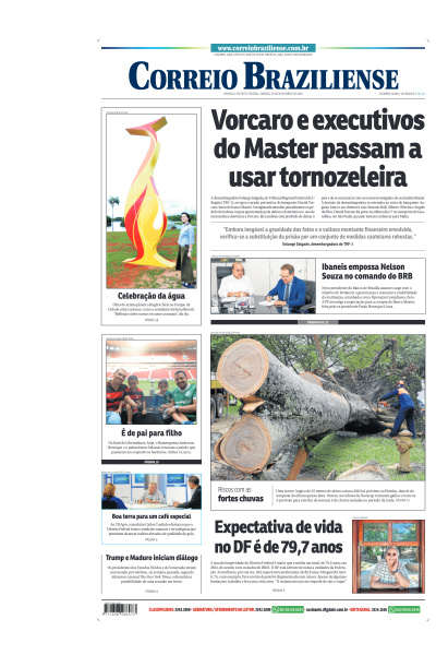 Correio Braziliense - Edição de 29 de Novembro de 2025