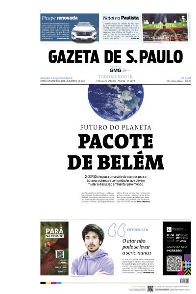 Gazeta de S. Paulo - Edição de 30 de Novembro de 2025