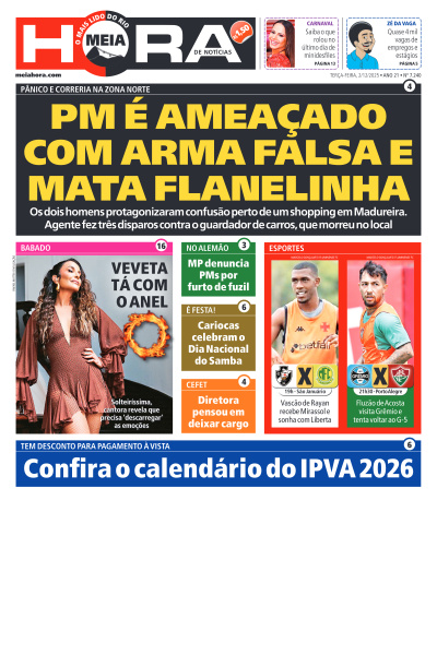 MEIA HORA - Edição de 02 de Dezembro de 2025