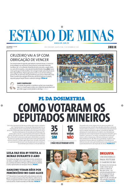Estado de Minas - Edição de 11 de Dezembro de 2025
