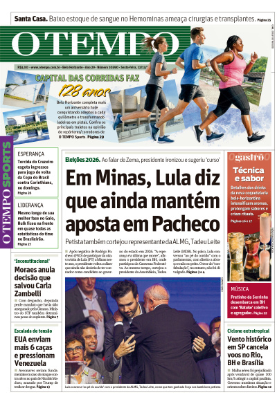 O TEMPO - Edição de 12 de Dezembro de 2025