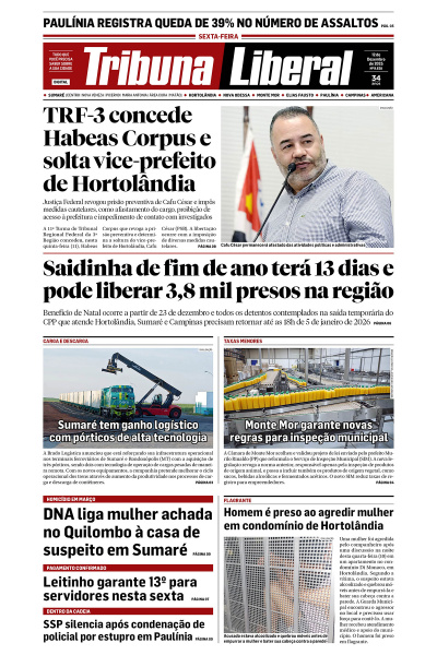 Tribuna Liberal - Edição de 12 de Dezembro de 2025