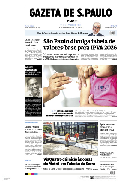 Gazeta de S. Paulo - Edição de 16 de Dezembro de 2025