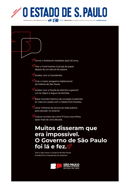 Estadão - Edição de 18 de Dezembro de 2025