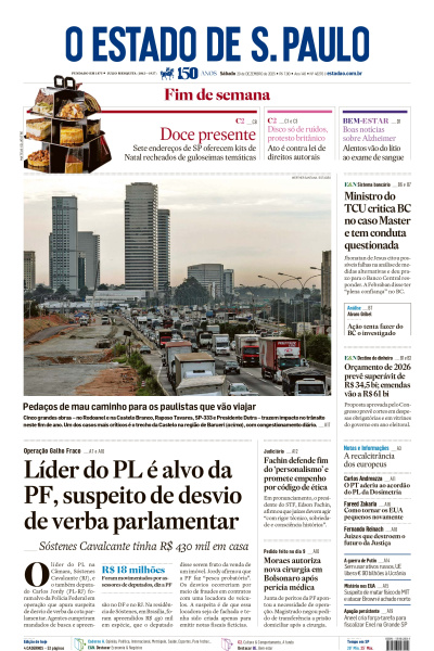 Estadão - Edição de 20 de dezembro de 2025