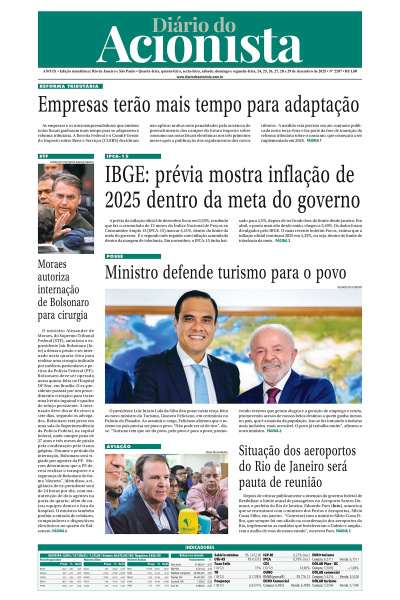 Diário do Acionista - 24 a 29 de dezembro de 2025
