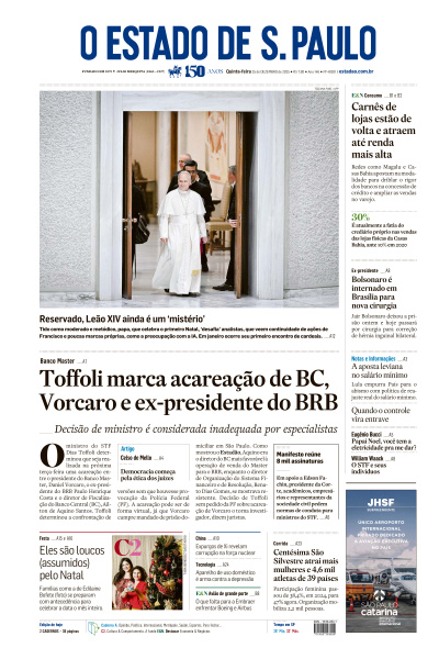 Estadão - Edição de 25 de Dezembro de 2025