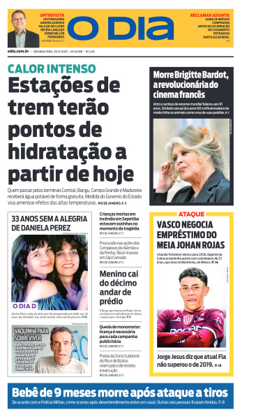 O DIA - Edição de 29 de Dezembro de 2025