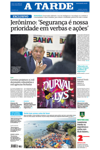 A TARDE - Edição de 30 de Dezembro de 2025