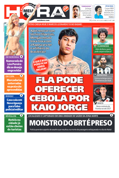 MEIA HORA - Edição de 30 de Dezembro de 2025