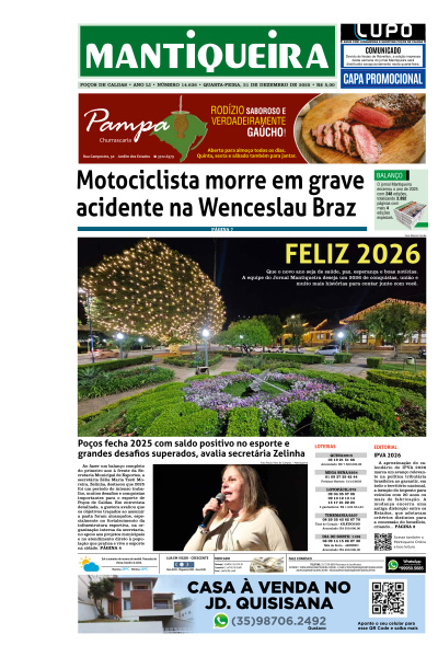 Mantiqueira - Edição de 01 de Janeiro de 2026