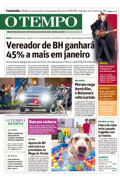 O TEMPO - Edição de 2 de Janeiro de 2026