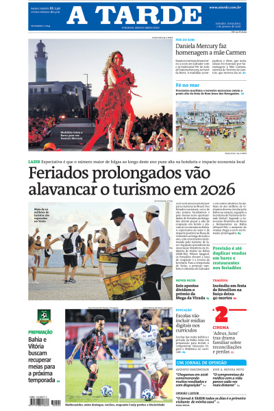 A TARDE - Edição de 02 de Janeiro de 2026