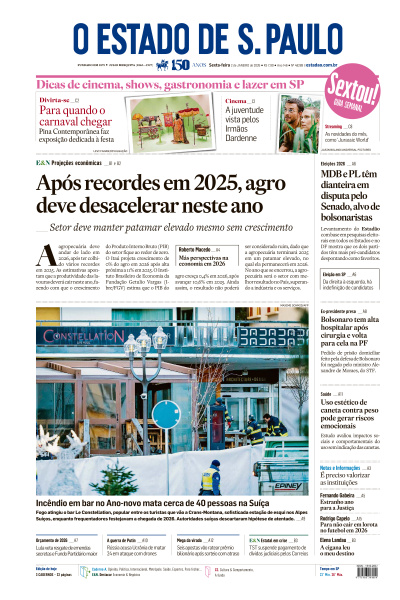Estadão - Edição de 02 de Janeiro de 2026