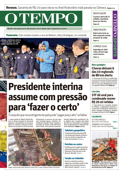 O TEMPO - Edição de 5 de Janeiro de 2026