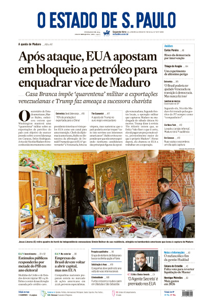 Estadão - Edição de 05 de Janeiro de 2026