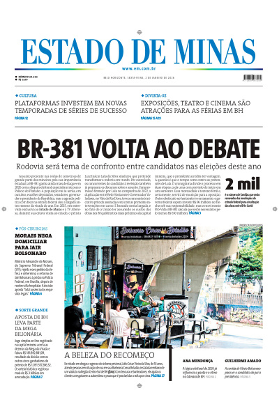 Estado de Minas - Edição de 02 de janeiro de 2026
