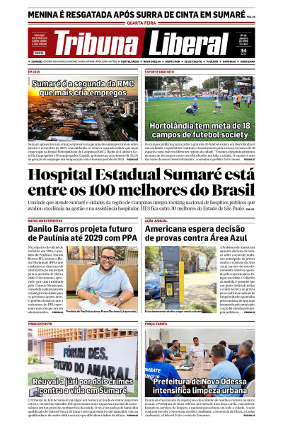 Tribuna Liberal - Edição de 07 de Janeiro de 2026