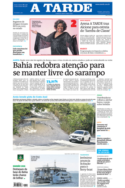 A TARDE - Edição de 08 de Janeiro de 2026
