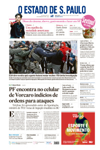 Estadão - Edição de 09 de Janeiro de 2026