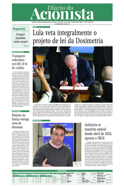 Diário do Acionista - 09 de janeiro de 2026