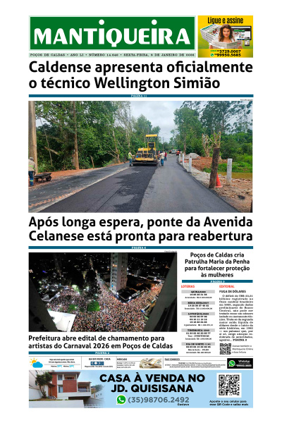 Mantiqueira - Edição de 09 de janeiro de 2026