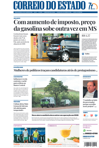 Correio do Estado - Edição de 10 de Janeiro de 2026