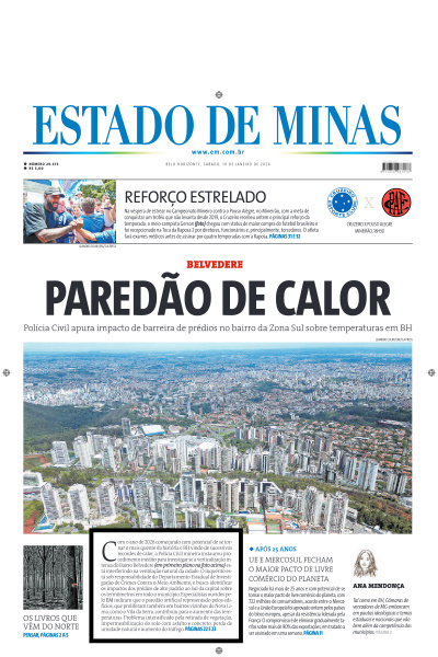 Estado de Minas - Edição de 10 de Janeiro de 2026