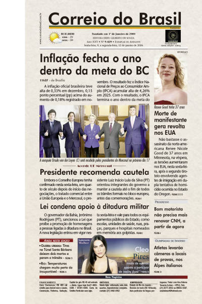 Correio do Brasil - Edição de 11 de Janeiro de 2026
