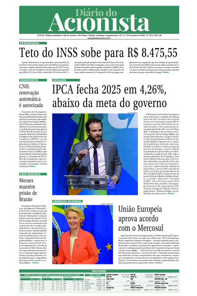 Diário do Acionista - 12 de janeiro de 2026
